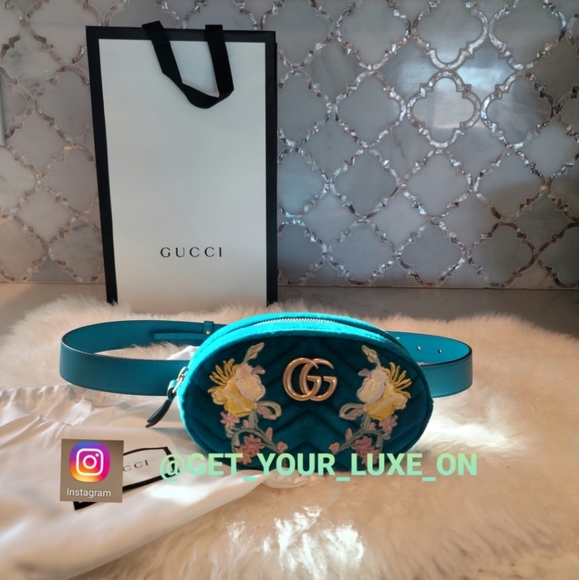 Gucci Handbags - 💥SOLD💥NEW GUCCI MARMONT EMBROIDERED BUM BAG